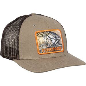 NEW Fishpond Slab Trucker Hat unisex Sandstone/Brown 253